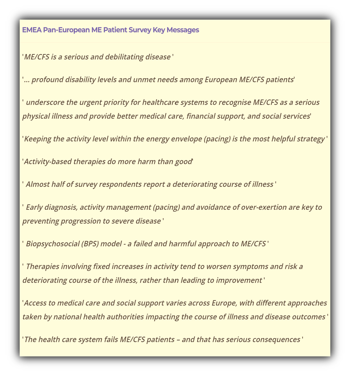 emea key messages